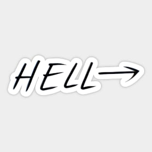 Hell (Dark Sign) Sticker